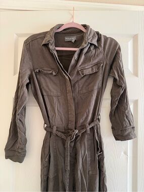 Michael Stars Olive Green Utility Jumpsuit with Belt